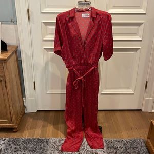 Urban Outfitters patterned silk jumpsuit